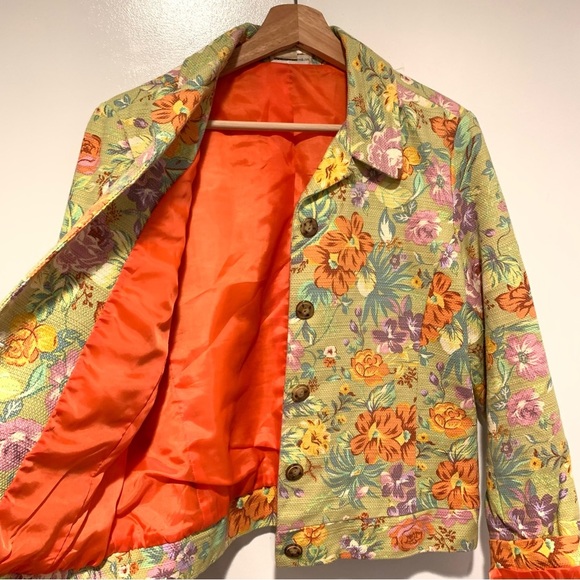 Coldwater Creek Woman’s Floral Blazer Jacket Petite Size Medium - Picture 10 of 14